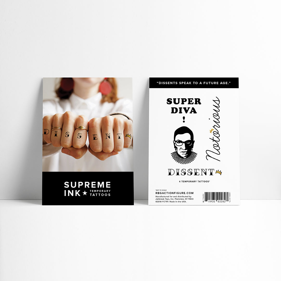 RBG Supreme Ink Temporary Tattoos